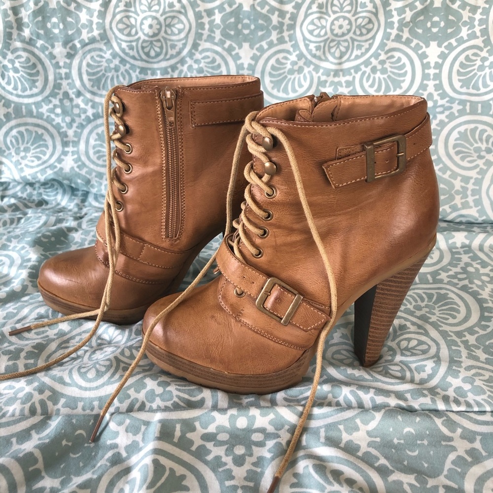 Forever 21 Brown Heel Boots